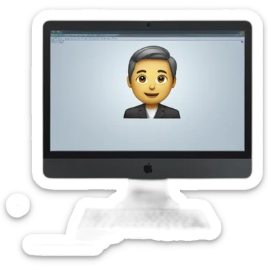 Computer with the video meeting on it sticker