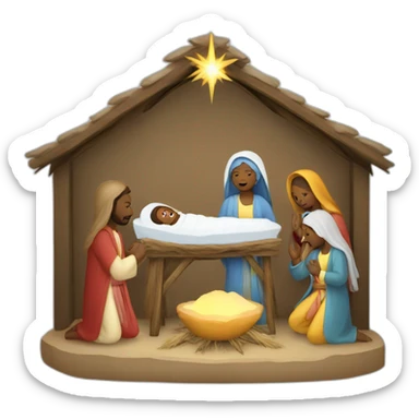 Nativity Scene sticker
