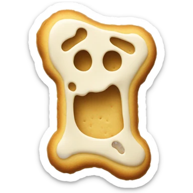 bone-shaped biscuit sticker