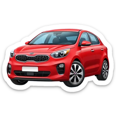 red kia car n wash shop sticker