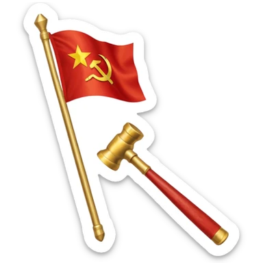soviet flag sticker