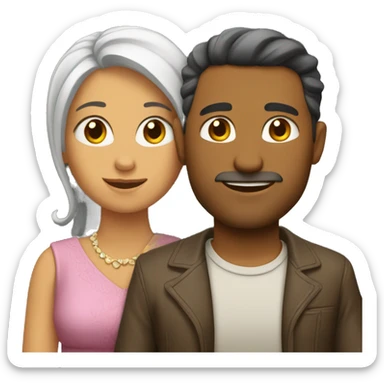 una pareja sticker