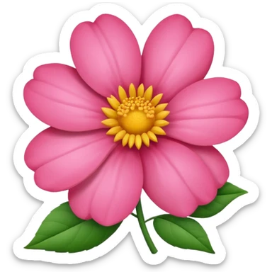 Flor rosada sticker