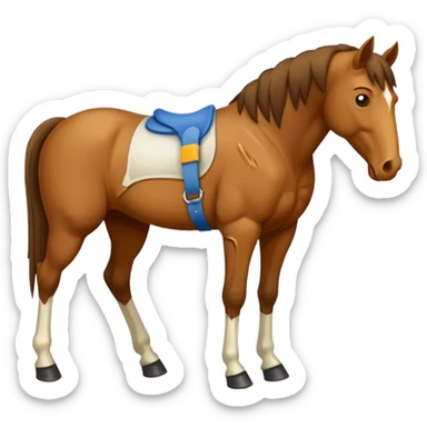 horse injury sticker