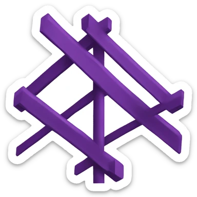 direction sign wit purpul color sticker