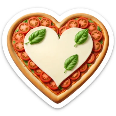 margarita pizza heart sticker
