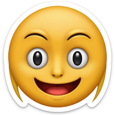 Freaky face emoji  sticker
