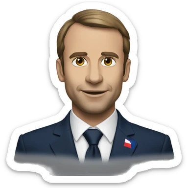Macron Haïti  sticker