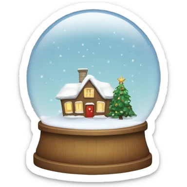 Christmas snow globe  sticker
