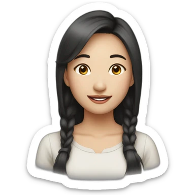 27 years old asian girl celebrating her birthday  sticker