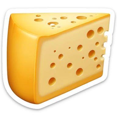 a cheese wedge sticker