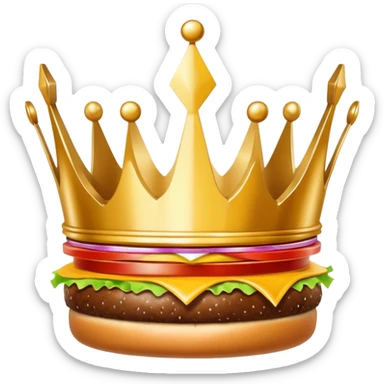 Burger King crown sticker