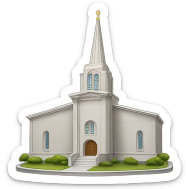 LDS Church Temple, French Centennial design. sticker
