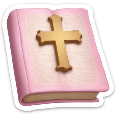 Light pink Holy Bible sticker