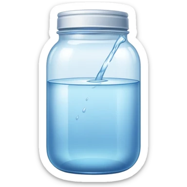 Quiero una jarrita con agua sticker