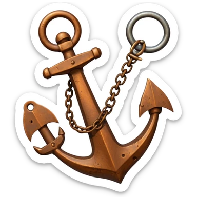 Anchor And Grapnel sticker