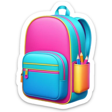 LOGO Back to School retro 1980 sticker