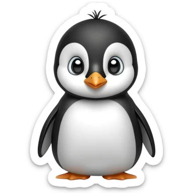 cinematic-noble-baby-penguin-portrait-emoji,-poised-with-an-air-of-innocent-regality,-featuring-soft,-downy-feathers-in-crisp-black-and-white-and-wide,-soulful-eyes,-simplified-yet-sharp-and-sophisticated-features,-highly-detailed,-glow (4) sticker