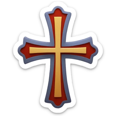 Serbian cross sticker