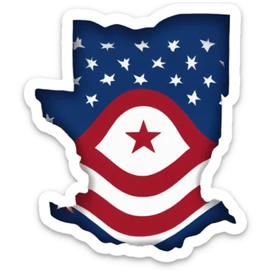 the ohio flag sticker