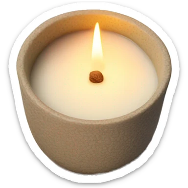 fragrance candle with ceramic cup and texture feeling, no emoji sticker