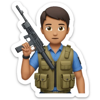 Smg-12 and warden from rainbow six siege sticker