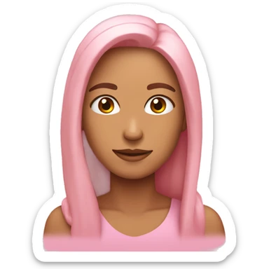 Coração rosa claro com estrelas sticker