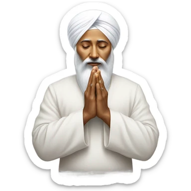 praying hands sikh sticker
