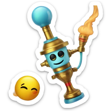 astro hookah sticker