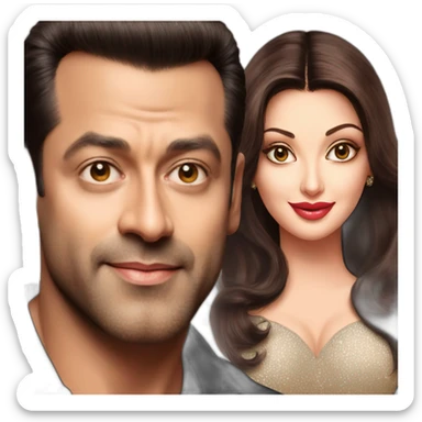 Salman Khan meet Aishwarya Rai  sticker