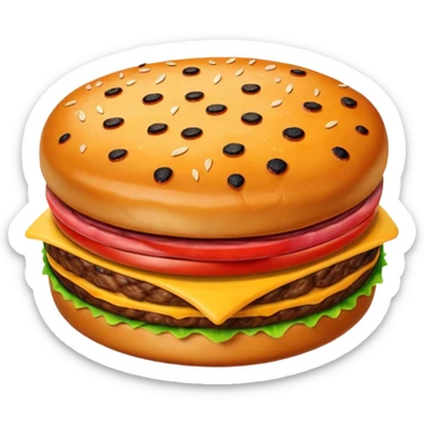 A beef patty sticker