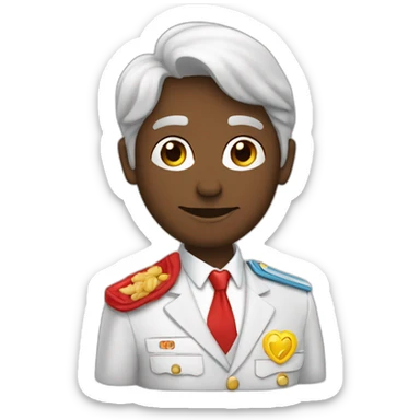 Un coeur avec marquer J G sticker