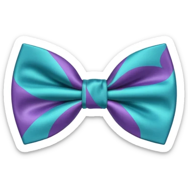 Aesthetic bow tie sticker