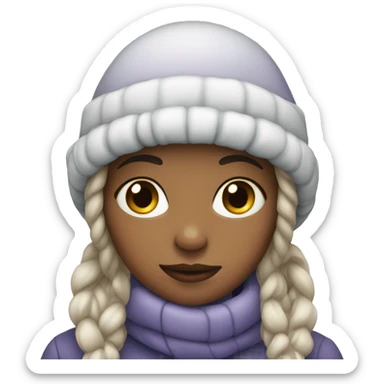 Winter girl  sticker