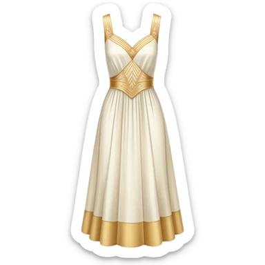 White and pastel and gold romantic vintage warm-colored aesthetic deco sticker