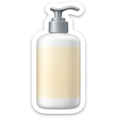 Vanilla lotion bottle sticker