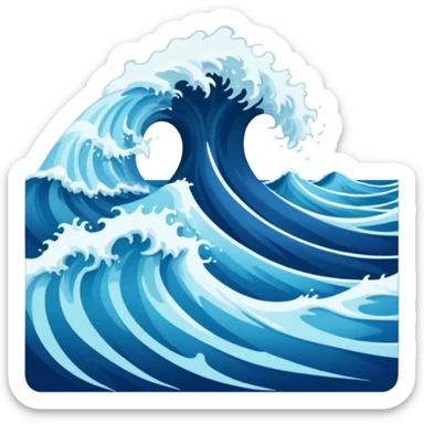 parting of the sea sticker