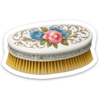 rococo hairbrush sticker