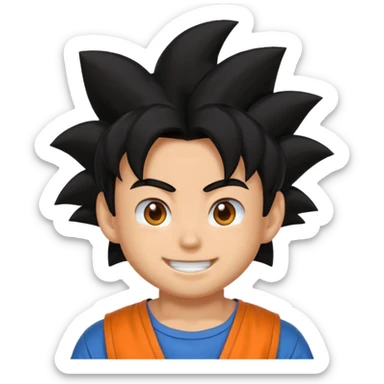 Goku emoji whatsapp sticker