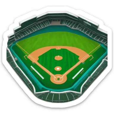 baseball field sticker