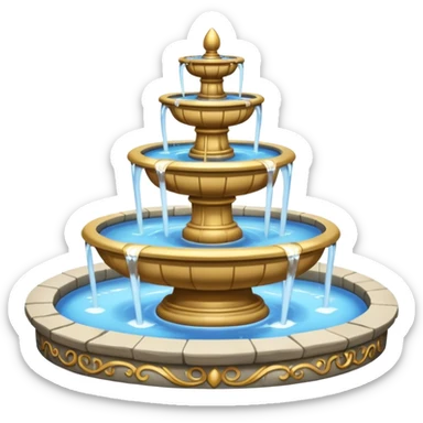 park Fountain sticker