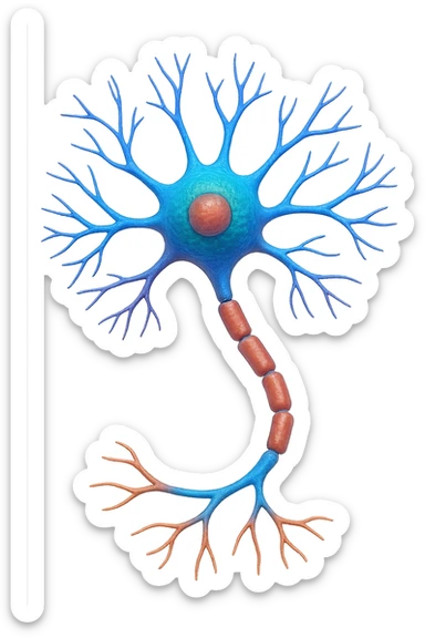 neurone umano 3d sticker