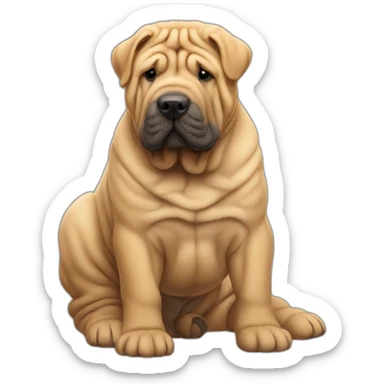 shar pei sticker