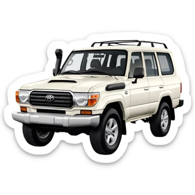 Toyota Land Cruiser - Toyota (Model Year: 2021) (Iconic colour: White) sticker