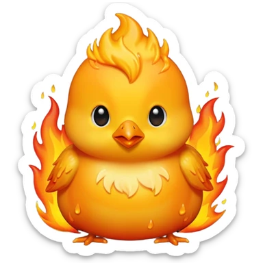 🔥+🐥+💦 sticker