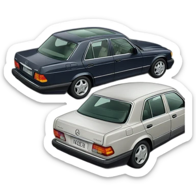 Mercedes-w124 sticker
