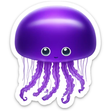 purple jellyfish sticker