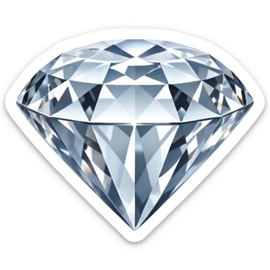 Color pure White diamond sticker