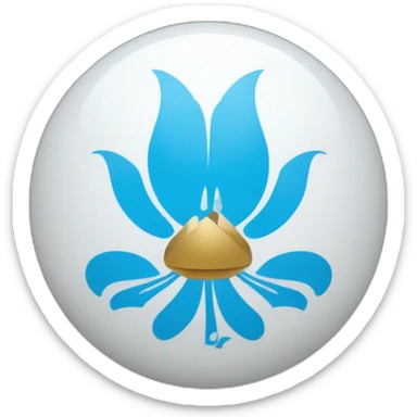 Un O dans un M comme le logo de l'Olympique de Marseille  sticker