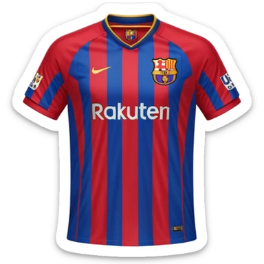 Barcelona football club jersey emoji sticker